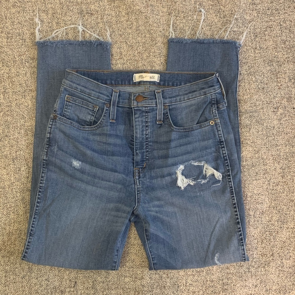 Madewell Distressed High Waist Jeans